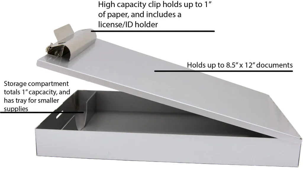 Redi-Rite A4 skýrslubox með klemmuspjaldi - endurunnið ál - Image 2