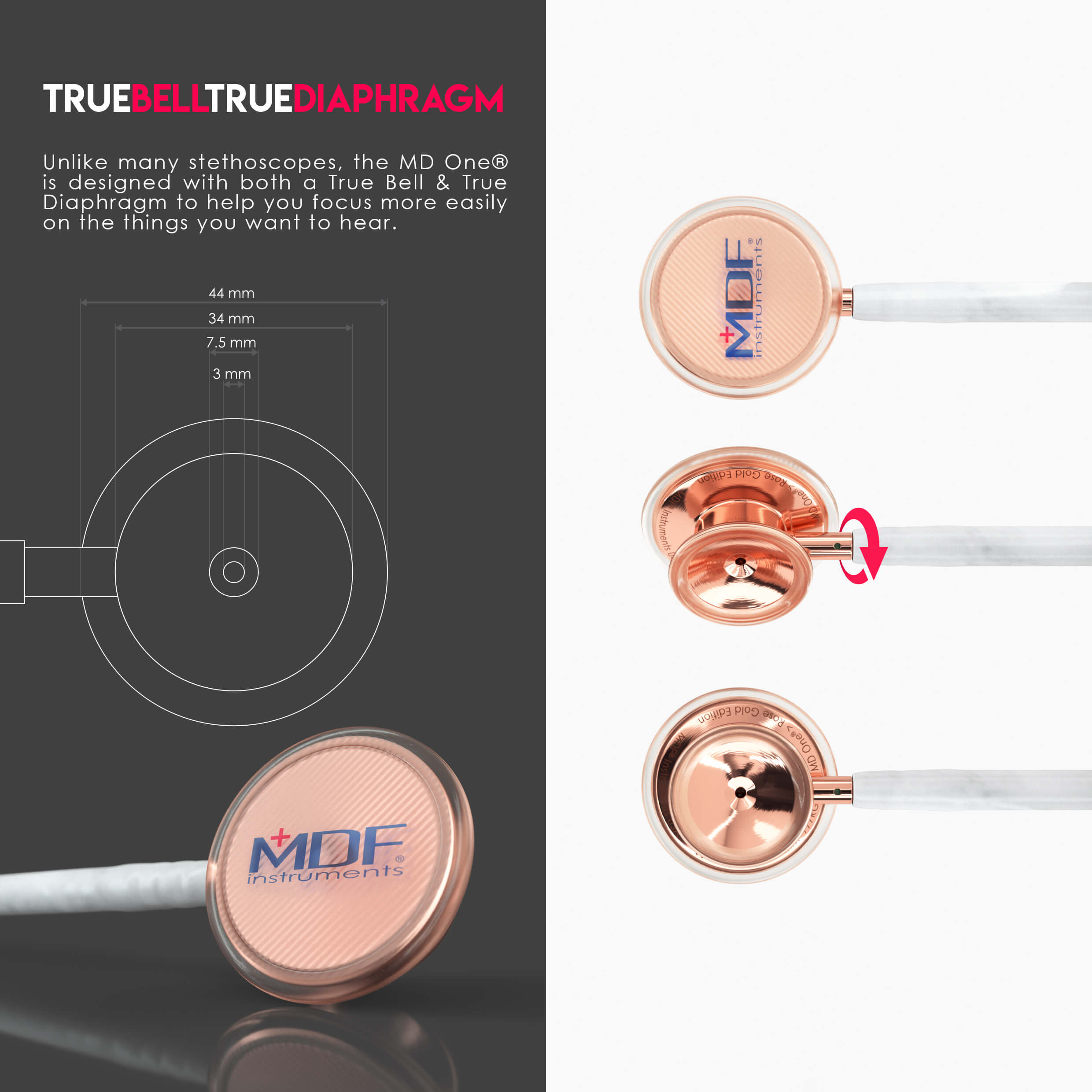 MDF® MD One® Stainless Steel Dual Head MDF777 - Image 4