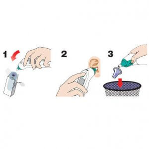 Alternative view of Eyrnaslíður fyrir Braun IRT Thermocan