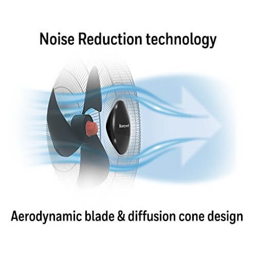 Honeywell QuietSet gólfvifta - svört - Image 3