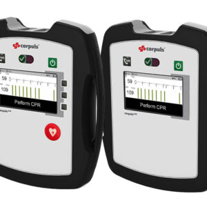 Corpuls AED alsjálfvirkt með veggfestingu