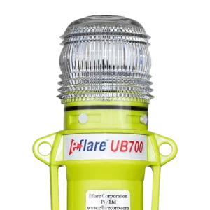 E-flare UB700 öryggisljós í gulum lit