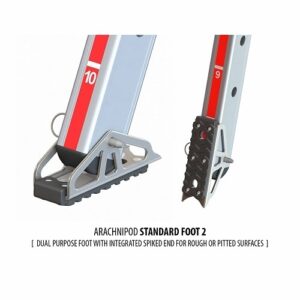 Arachnipod Standard Foot 2 tvíhlutverk stigi fótur með brodda